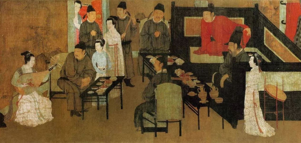 《韩熙载夜宴图》中以罗汉床待客的场景.jpg 《韩熙载夜宴图》中以罗汉床待客的场景.jpg